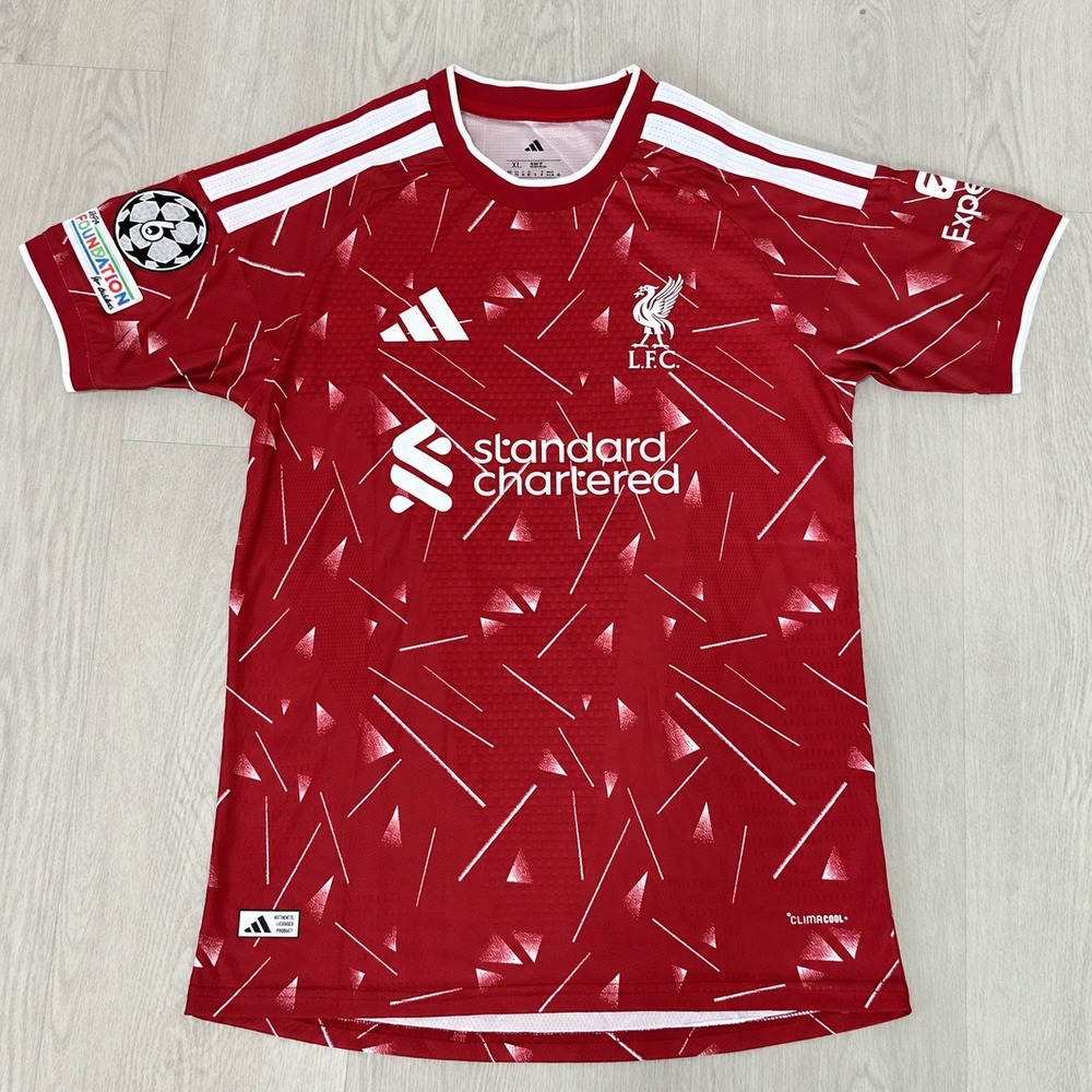 Liverpool Wirtz #7 Adidas Home Jersey Champions League Size XL